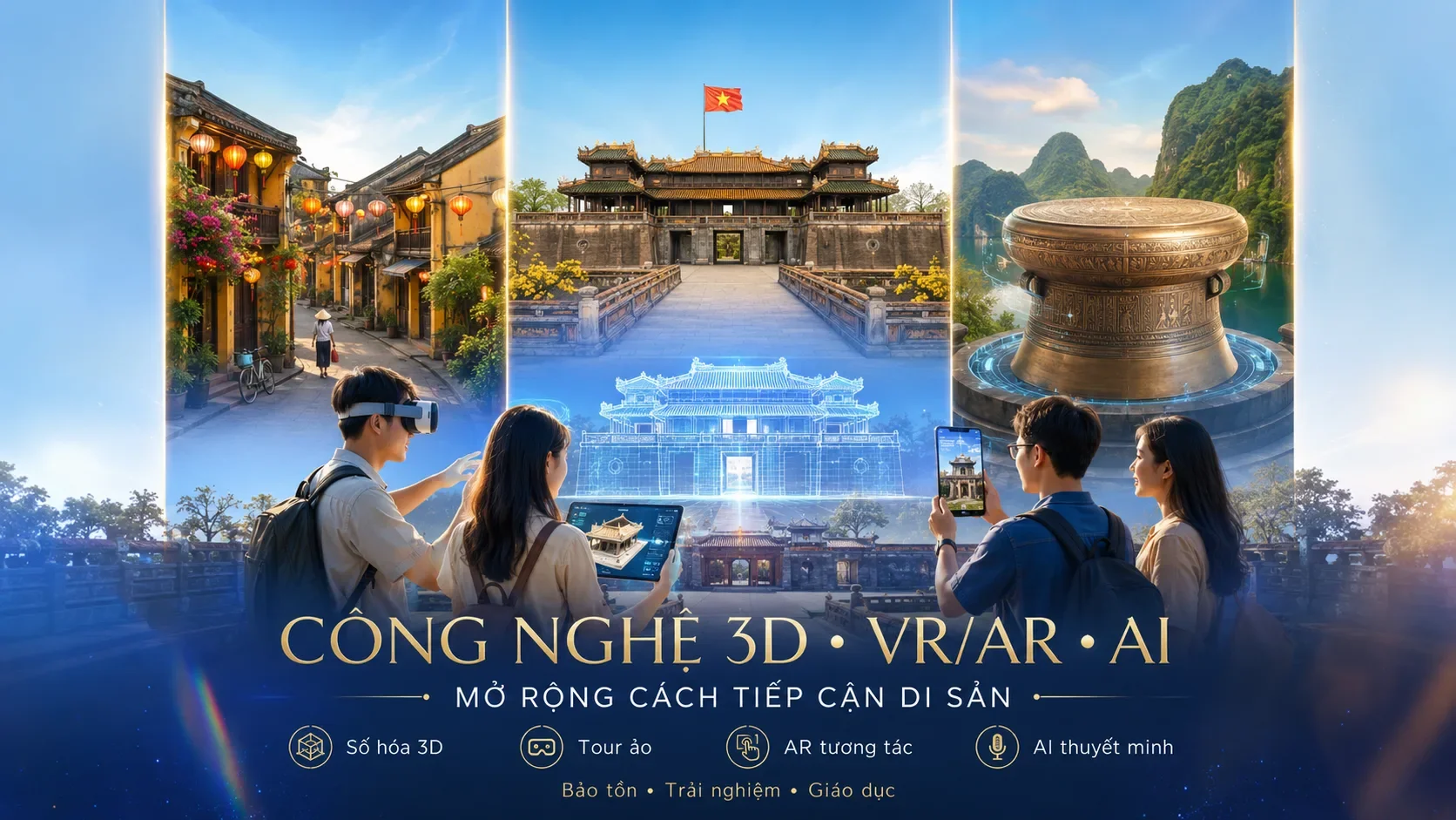 Công nghệ 3D, VR/AR và AI đang thay đổi cách tiếp cận di sản như thế nào?