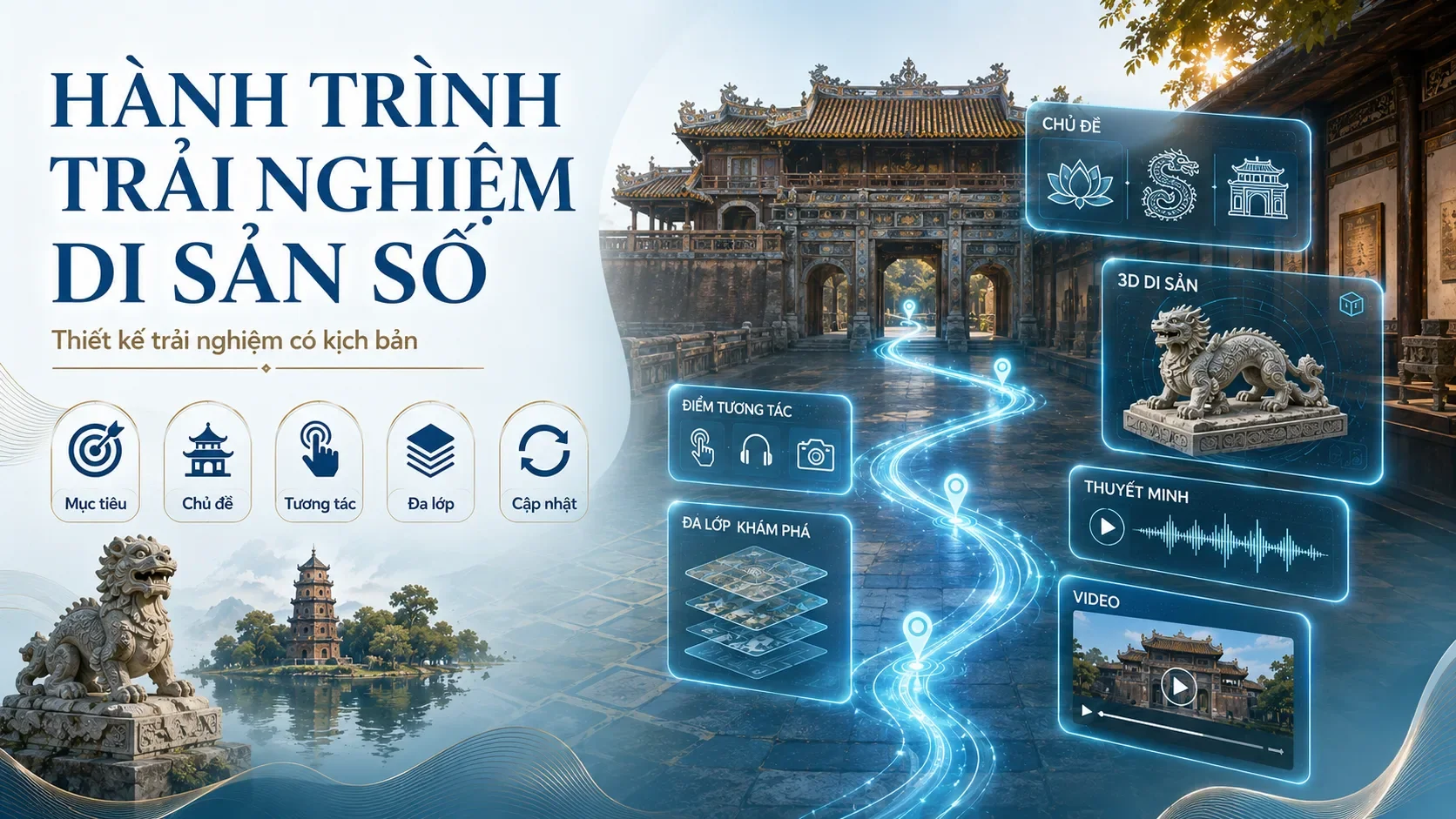Cách thiết kế hành trình trải nghiệm di sản số cho bảo tàng và khu di tích
