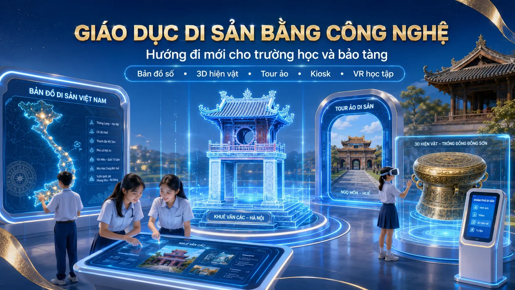 Giáo dục di sản bằng công nghệ: Hướng đi mới cho trường học và bảo tàng