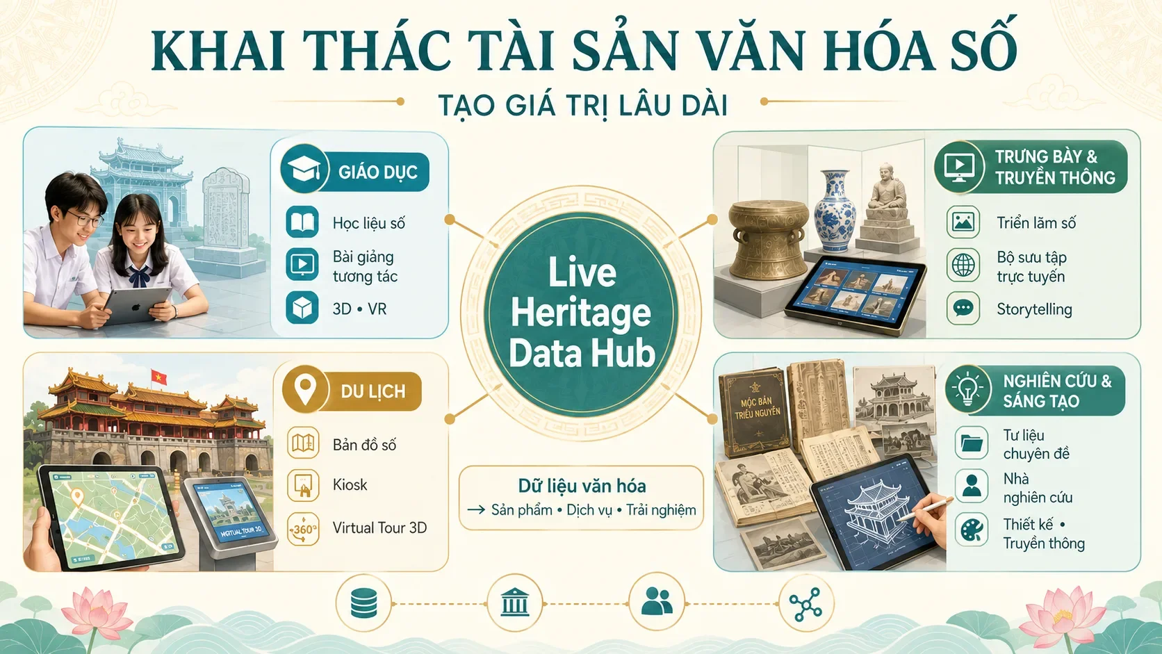 Làm thế nào để khai thác tài sản văn hóa số tạo giá trị lâu dài?