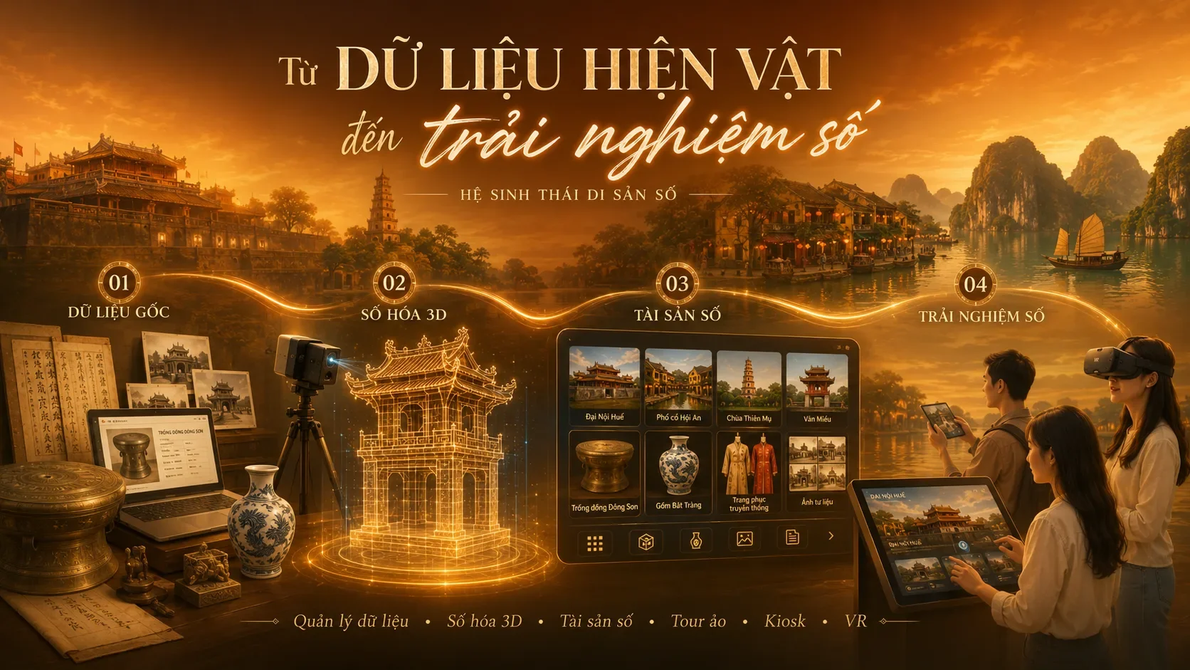 Từ dữ liệu hiện vật đến trải nghiệm số: lộ trình xây dựng hệ sinh thái di sản số
