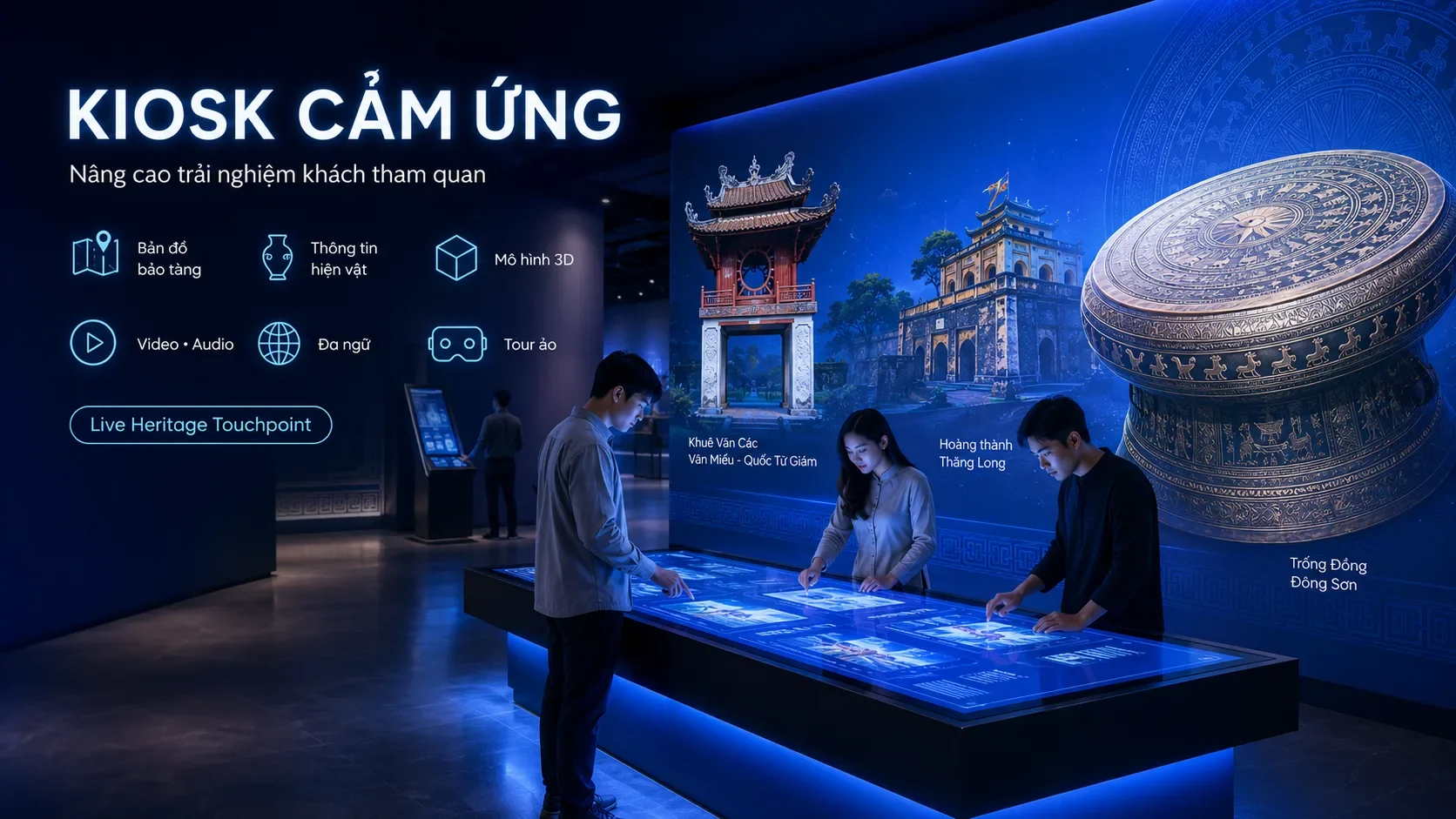 Kiosk cảm ứng giúp bảo tàng nâng cao trải nghiệm khách tham quan như thế nào?